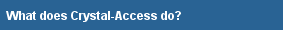 What services are offered by Crystal-Access